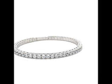 Load and play video in Gallery viewer, 8.85 CTW Flexible Tennis Bracelet-B0198CLP
