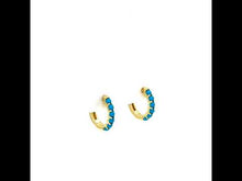 Load and play video in Gallery viewer, 13.5mm Charming Hoop Earrings-E0634TQG
