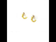 Load and play video in Gallery viewer, 10mm Huggie Hoop Earrings-E0619CLG
