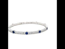 Load and play video in Gallery viewer, 3.25 CTW Station Flexible Tennis Bracelet-B0196CSP
