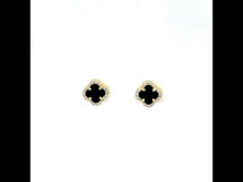 Load and play video in Gallery viewer, 0.4 CTW Halo Stud Earrings-E0609OXG
