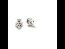 Load and play video in Gallery viewer, June Birthstone Solitaire Stud Earrings-BE008AXP
