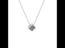 Load and play video in Gallery viewer, 0.65 CTW Flower Necklace-N0335BTP
