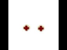 Load and play video in Gallery viewer, 0.4 CTW Halo Stud Earrings-E0609AGG
