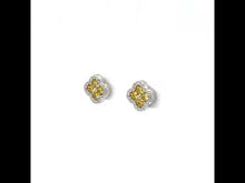 Load and play video in Gallery viewer, 0.8 CTW Halo Stud Earrings-E0610CAP
