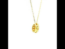 Load and play video in Gallery viewer, 2.56 CTW Oval Halo Necklace-N0340CTG
