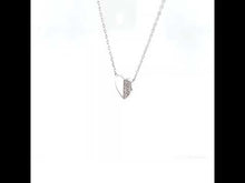 Load and play video in Gallery viewer, 0.38 CTW Heart Necklace-N2027CLP
