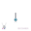 December - Blue Topaz/Silver