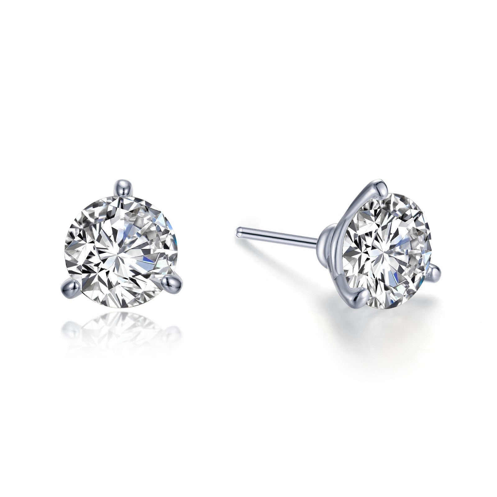 3 CTW Solitaire Stud Earrings-E0562CLP