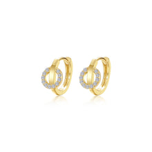 Load image into Gallery viewer, Interlocking Hoop Huggie Earrings-E0601CLG
