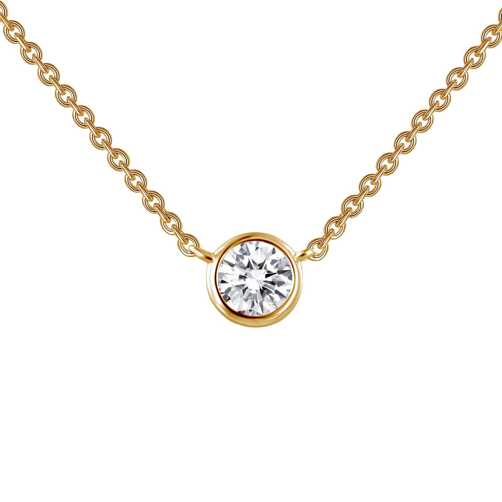 0.46 CTW Solitaire Necklace-N0030CLG