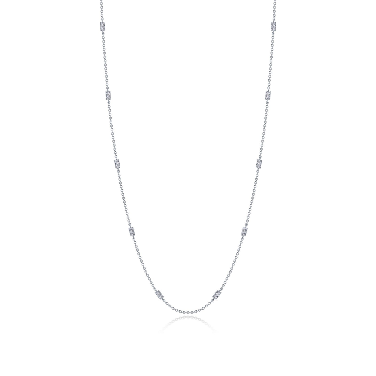 0.6 CTW Adjustable Station Necklace-N0321CLP