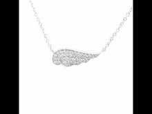 Load and play video in Gallery viewer, 0.33 CTW Angel Wing Necklace-N0018CLP
